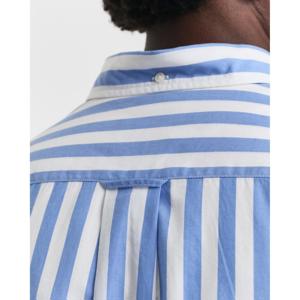 GANT Regular Fit Striped Classic Poplin Short Sleeve Shirt